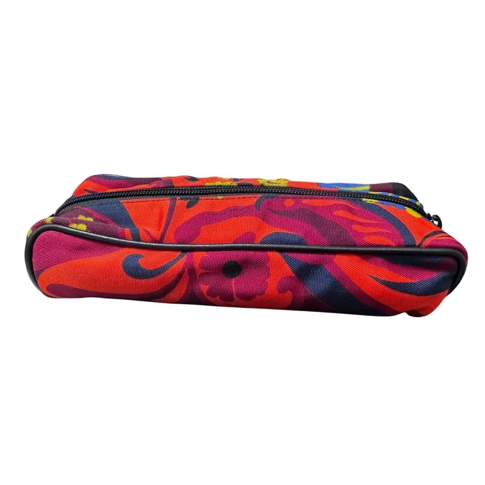 Auth. Limited Edition Gucci Rare Tropical Floral Canvas Small Zip Pouch W/COA